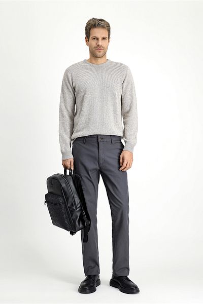 Kiğılı Regular Fit Patterned Lycra Canvas / Chino Pants