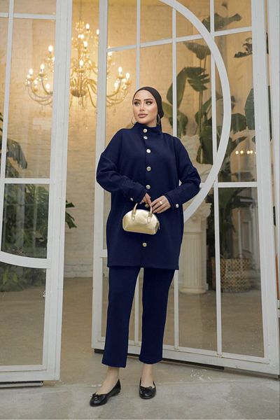 VELLICHOR 1239 Σκούμπα κοστούμι Hakim Collar Navy Blue