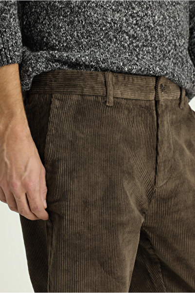Kiğılı Regular Fit Pamuk Kadife Pantolon
