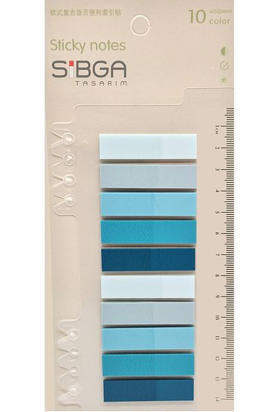 sibga tasarım Transparent Colored Postit Post-it Post It.Bookmark Bookmark Postit Sticker Note Paper 200 Sheets