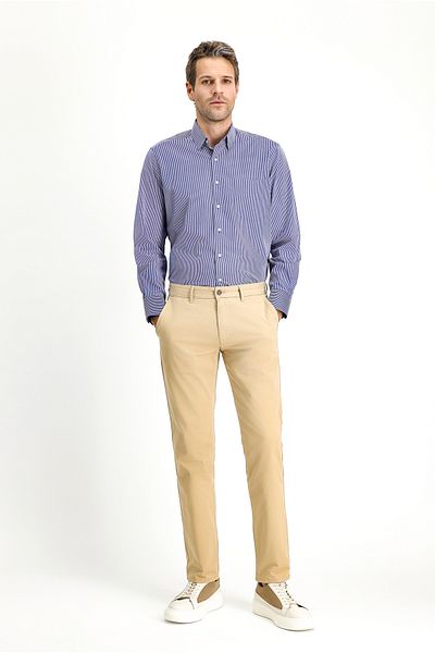 Kiğılı Slim Fit Slim Fit Lycra Canvas / Chino Trousers
