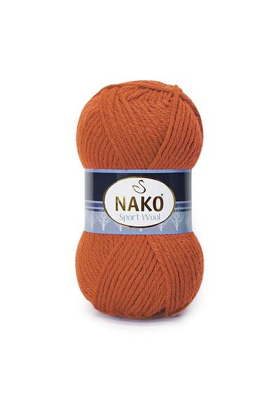 NAKO 5 Pcs Sport Wool 6963 Orange Hand Knitting Yarns Vest Cardigan Floss Scarf Sweater Thread