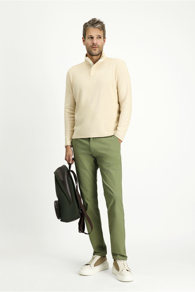 Kiğılı Regular Fit Lycra Canvas / Chino Pants