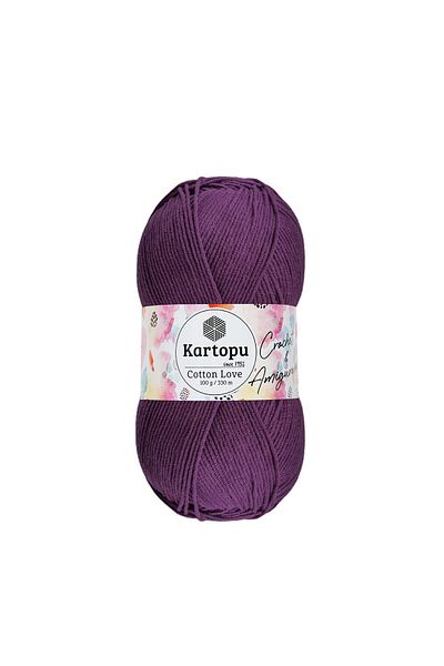 Kartopu Cotton Love Cotton Hand Knitting Yarn Amigurumi Yarn K718 Purple