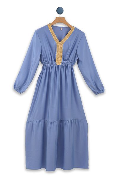 Lilo Co V-Neck Crochet Dress