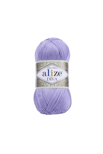 Alize Diva 158 Lavender Color 5 Κομμάτια Πλεκτό Χειροποίητο Σχοινί