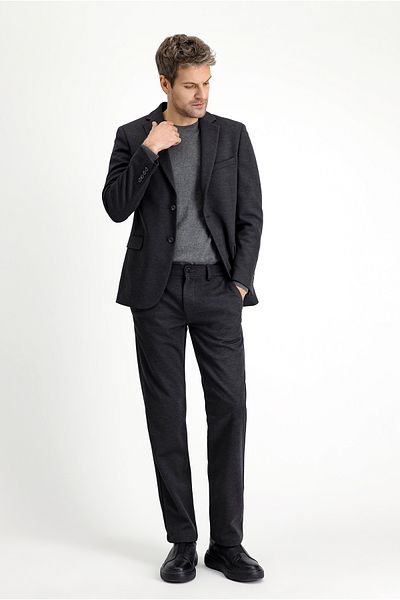 Kiğılı Slim Fit Slim Fit Lycra Knitted Classic Fabric Trousers