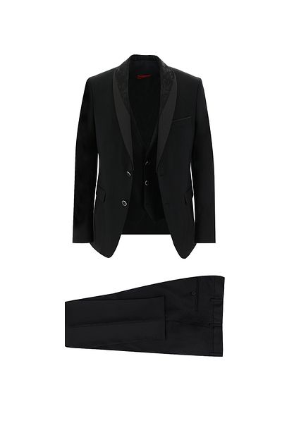Kiğılı Tuxedo & Groom Suit - Slim Fit Slim Fit with Shawl Collar Vest