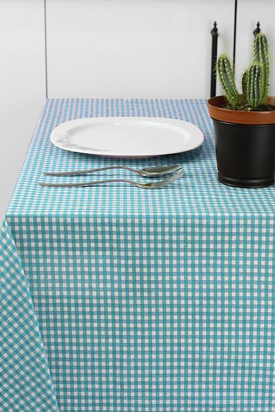 Cardea Home Collection Small Square Pattern Gingham Tablecloth, Table Cloth, Picnic Mat