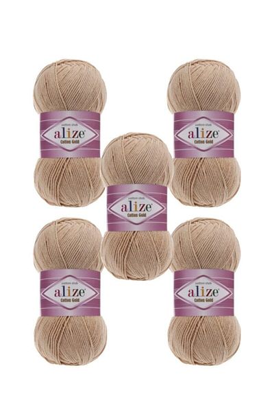 Alize Μπεζ βαμβακερό χρυσό 262 (ΣΥΣΚΕΥΗ 5 ΤΩΝ)
