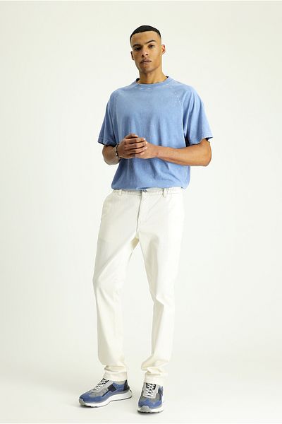 Kiğılı Regular Fit Lycra Canvas / Chino Pants with Elastic Waist