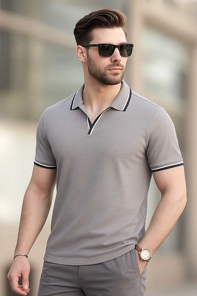 Lilo Co Heather Grey Polo