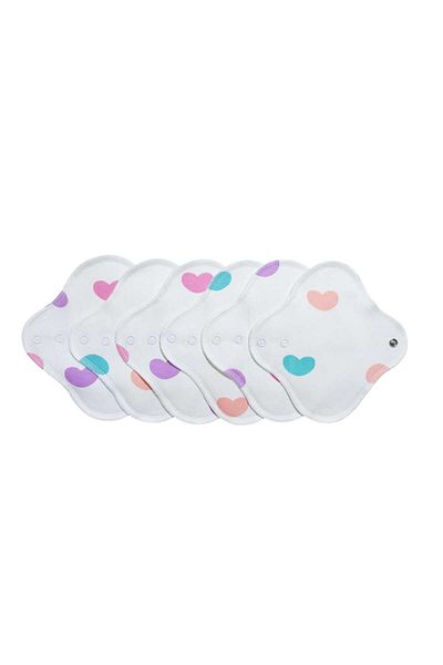 Ponped Washable Natural Women's Pad 6 Pack Daily