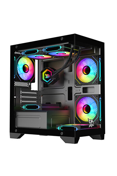 gameagle TORNADO BİLGİSAYAR KASASI / 750W + 80 POWER / 240mm SIVI SOĞUTMA (Sİ...