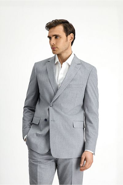 Kiğılı Regular Fit Striped Double Breasted Suit