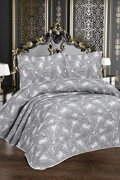 My Bed Home Collection Life Serisi Hanzade Model 3 Parça Yastıklı Yatak Örtüsü Pike Takımı