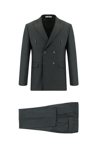 Kiğılı Slim Fit Slim Fit Striped Double-Breasted Suit