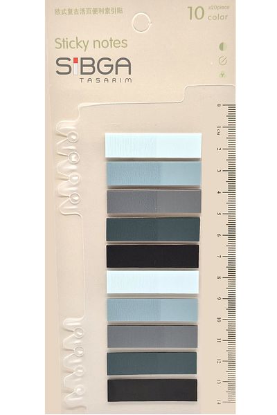 sibga tasarım Transparent Colored Postit Post-it Post It.Bookmark Bookmark Postit Sticker Note Paper 200 Sheets