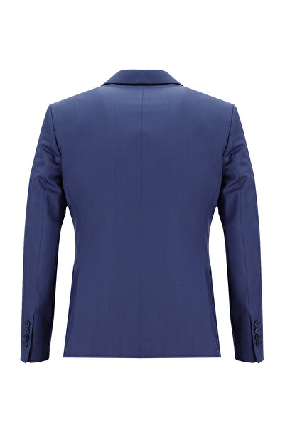 Abdullah Kiğılı Slim Fit Dar Kesim Yünlü Klasik Takım Elbise
