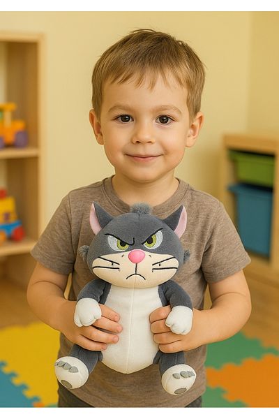 Şirin 35 cm Squishy Cat Plush Toy – Soft and Characteristic