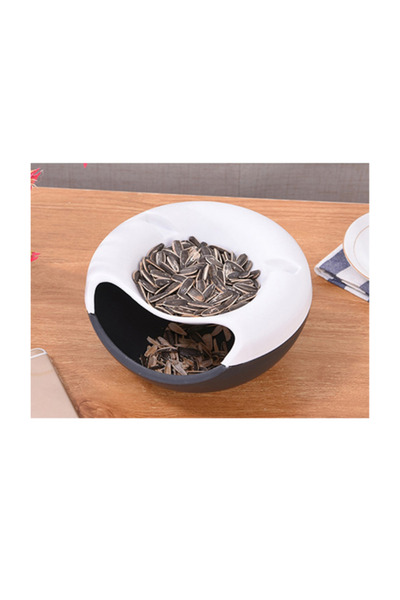 Generic Food and Cell Phone Holder and Bowl - Black and White