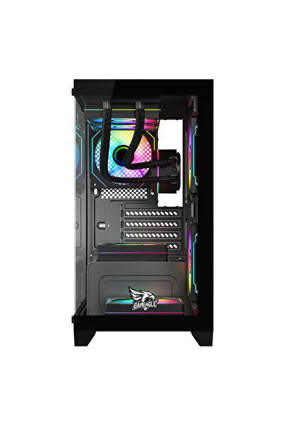 gameagle TORNADO BİLGİSAYAR KASASI / 750W + 80 POWER / 240mm SIVI SOĞUTMA (SİYAH)