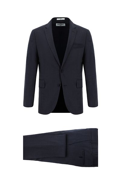 Kiğılı Slim Fit Slim Fit Woolen Classic Patterned Suit