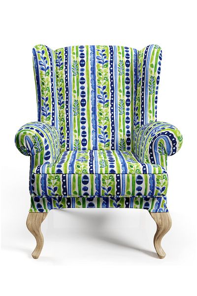 CANİLA Modern Ege Summer Patterned Upholstery Fabric. Cotton Lining Seating Fabric