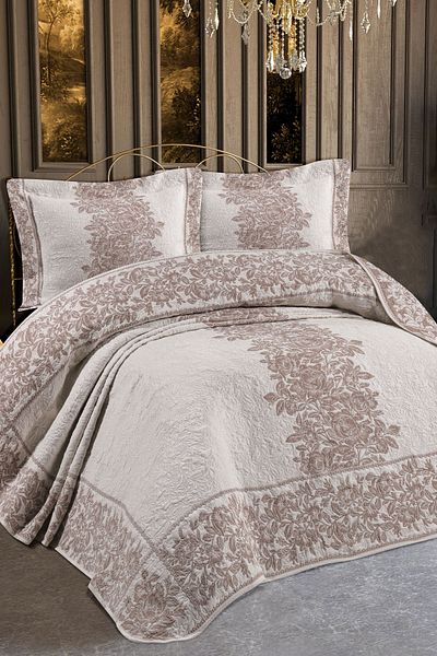 My Bed Home Collection طقم مفرش سرير مبطن من Deluxe Diamond Model