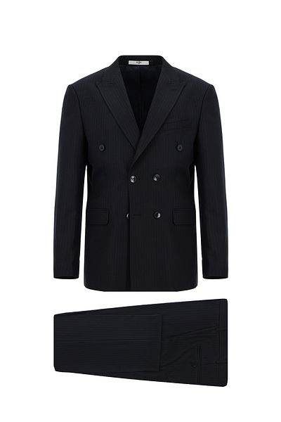 Kiğılı Regular Fit Striped Double Breasted Suit