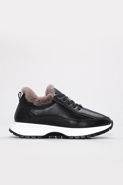 FAST STEP Genuine Leather Furry Women's Casual Shoes 136KZA502-1