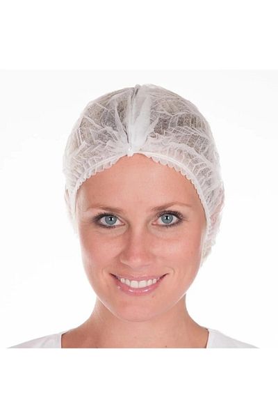 Bioflex Hair Cap Bone White Disposable 400 Pack Medical Bone