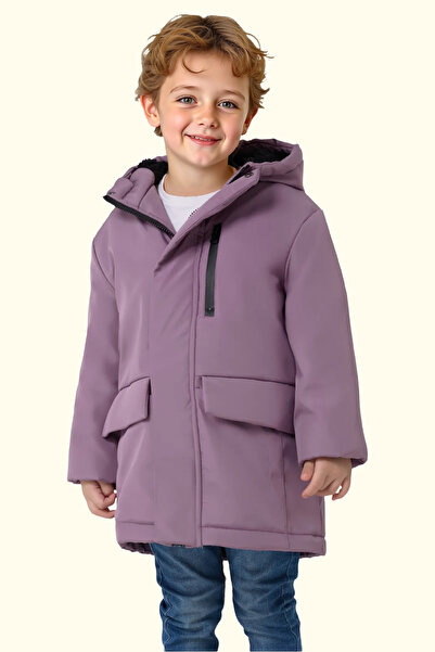 Firststops Erkek Çocuk Vizon Içi Kürklü Su Ve Rüzgar Geçirmez Kapüşonlu 3 Cep...