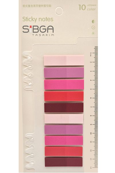 sibga tasarım Transparent Colored Postit Post-it Post It.Bookmark Bookmark Postit Sticker Note Paper 200 Sheets