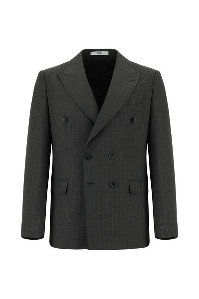 Kiğılı Slim Fit Slim Fit Striped Double-Breasted Suit