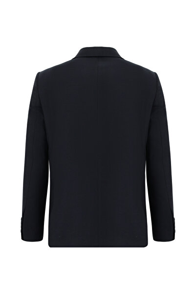 Kiğılı Slim Fit Dar Kesim Desenli Kruvaze Takım Elbise