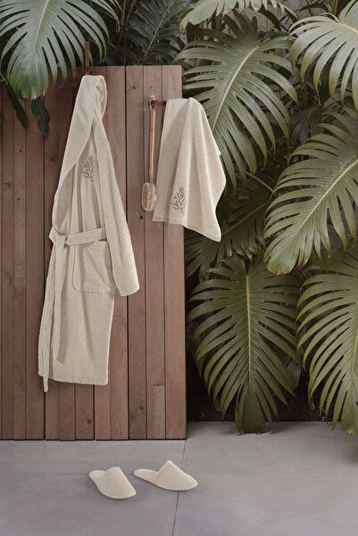 MARİBOR Sampanya - Erkek Bambu Bornoz Seti - 3 Parça