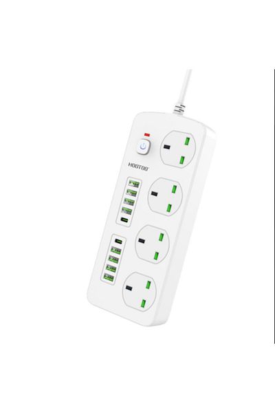 HooToo 3500W Power Strip 5m - White