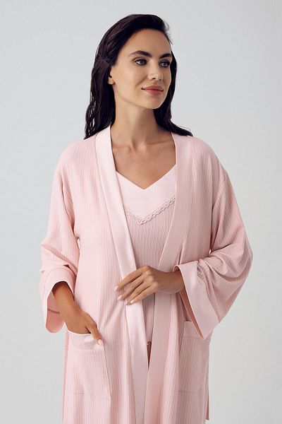 Artış Flexible Viscous Short Sling Women's Pajamas and Dressing Gown Shorts Set