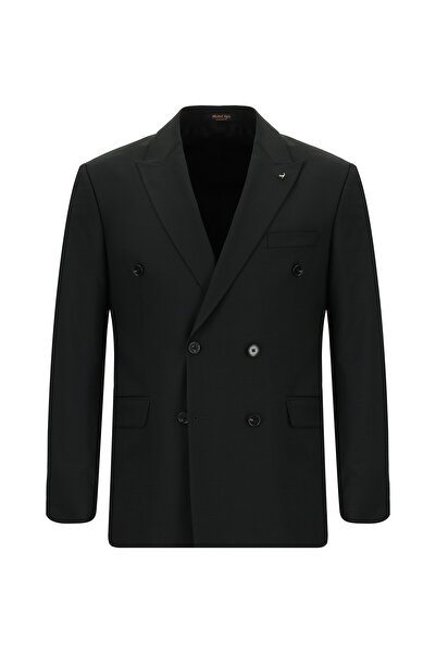 Abdullah Kiğılı Double-breasted Slim Fit Wool Eyelet Suit