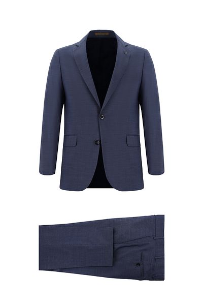 Abdullah Kiğılı Italian Embroidered Classic Patterned Wool Suit