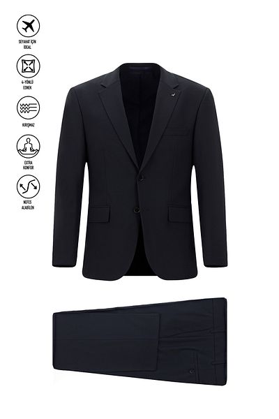 Kiğılı Flex Suit Wool Classic Suit with Bag