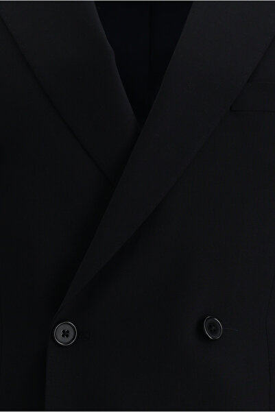 Abdullah Kiğılı Regular Fit Kruvaze Yünlü Takım Elbise