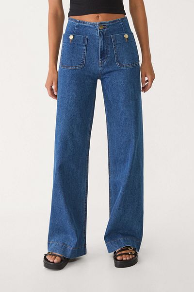 Stradivarius جينز بسيط مع جيوب