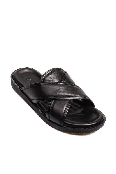 FAST STEP Papuci plati pentru barbati din piele naturala 018mam-65-c-2
