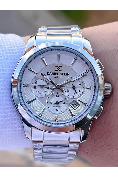 Daniel Klein Steel Cord Chronometer Dial Design 3 Atm Water Resistant Men Wristwatch 14031.1
