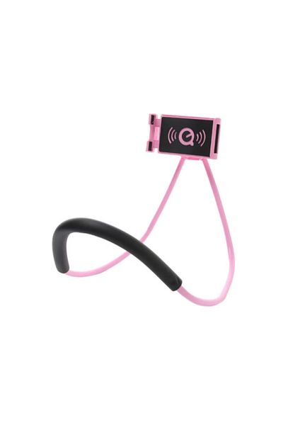 Generic Multi-purpose neck phone and tablet holder - Pink
