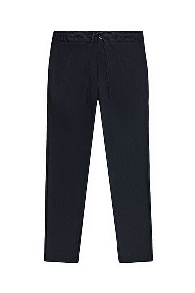 Abdullah Kiğılı Super Slim Fit Extra Slim Fit Woolen Elastic Waist Drawstring Trousers