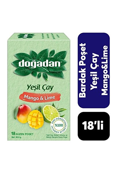 Doğadan YEŞİL ÇAY MANGO- LİME *12