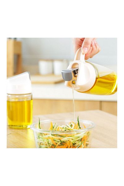 Generic Glass Oil Bottle - 300 ml - White
